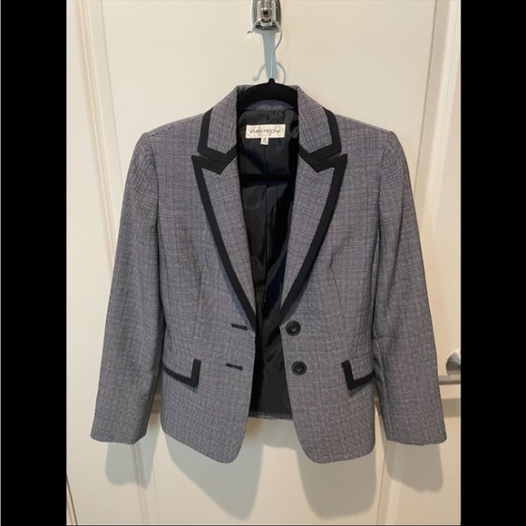 Evan-Picone Navy/White Blazer